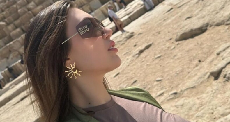 Ünlü şovmen Mehmet Ali Erbil’in kızı Yasmin Erbil, Mısır’a gitti! Tatil pozlarına beğeni yağdı