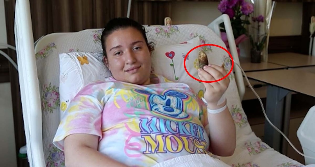 Karın ağrısıyla hastaneye gitti, bakın ne çıktı!