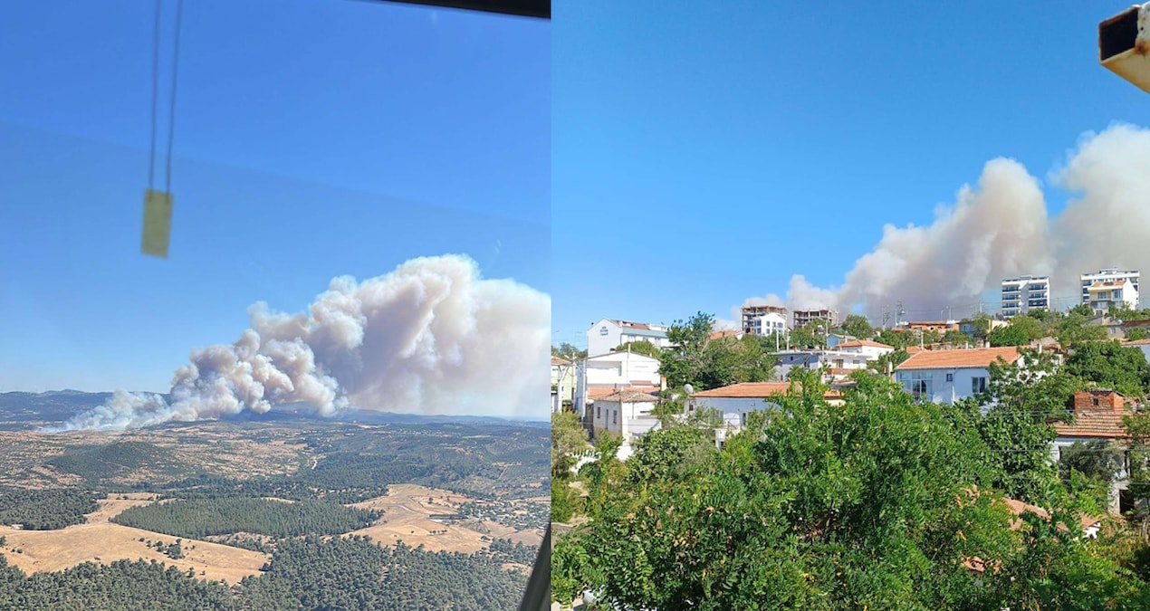 Çanakkale’de bir orman yangını daha