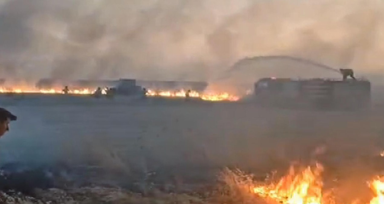 Derik’te üç ayrı noktada yangın çıktı