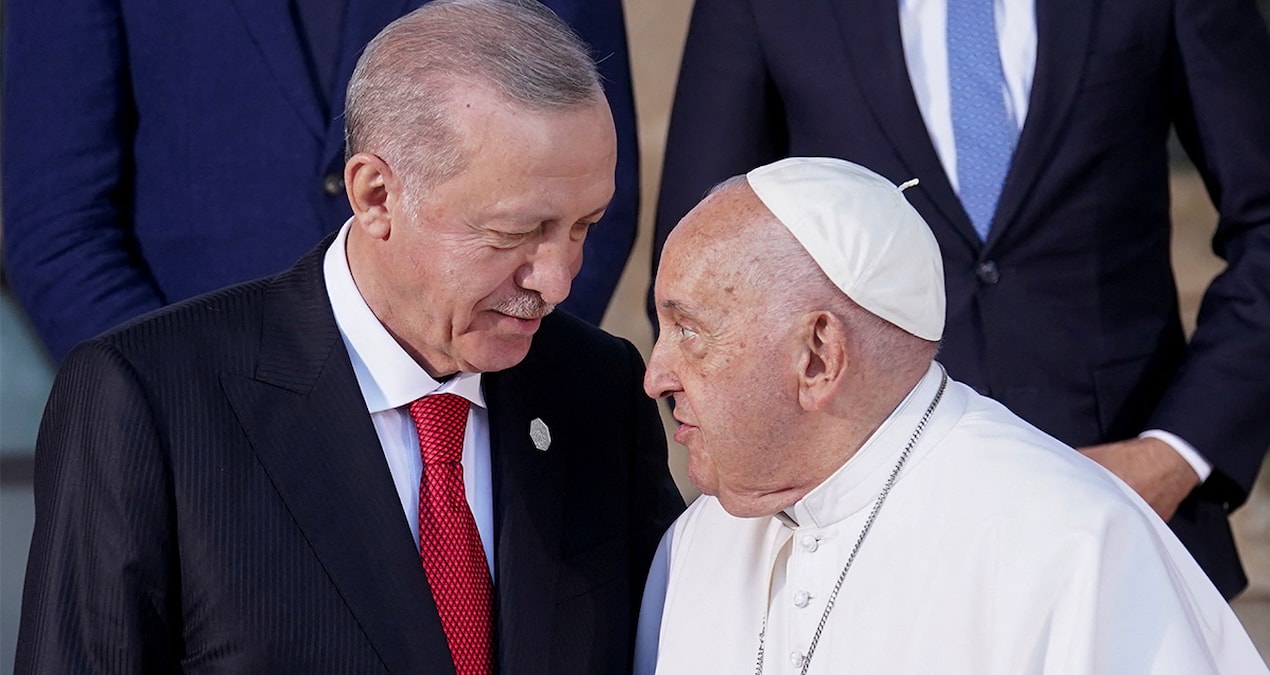 Erdoğan, G7 Zirvesi’ne katılan liderlerle görüştü