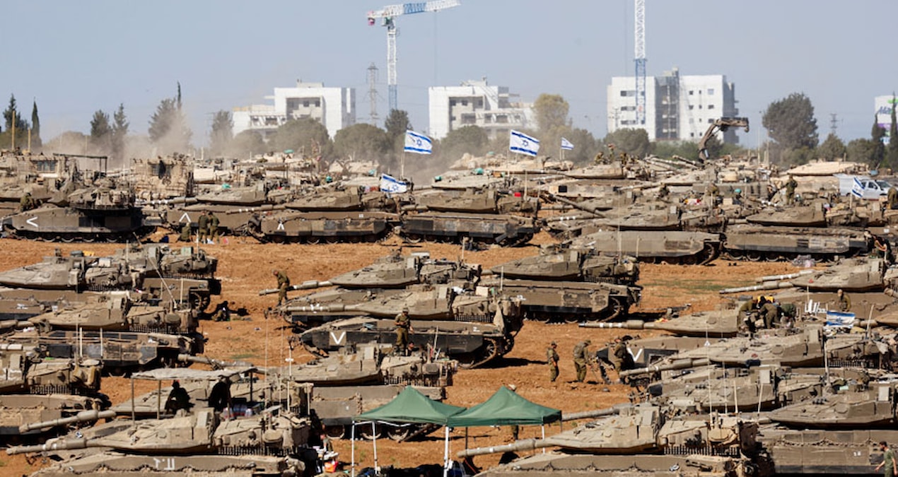 Filistinlilere havadan ve karadan kuşatma