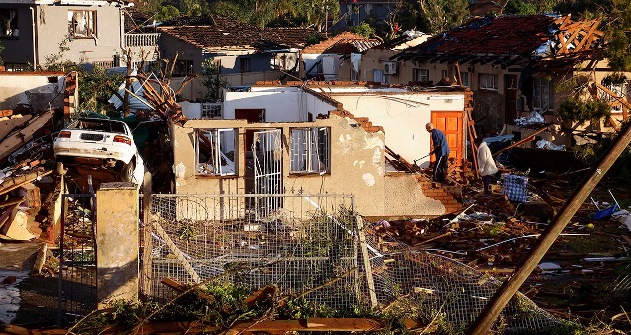 Güney Afrika’da fırtına nedeniyle 19 kişi öldü