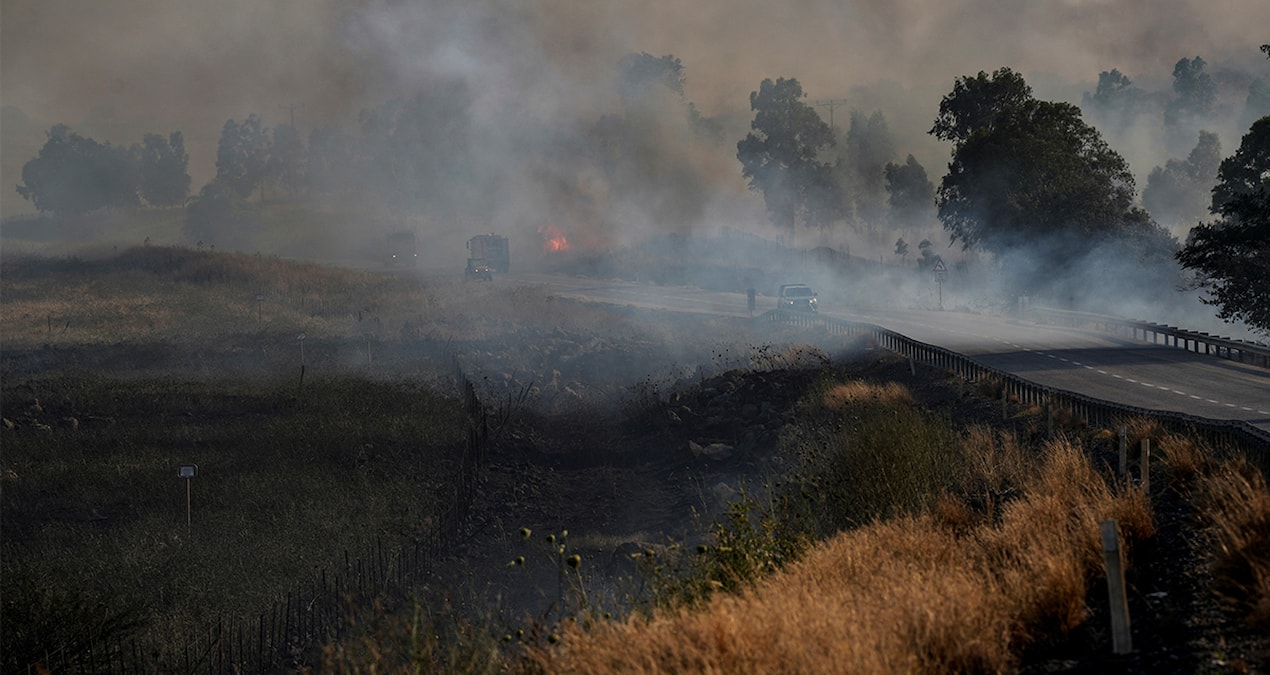 Hizbullah İsrail’i vurdu, büyük yangın çıktı