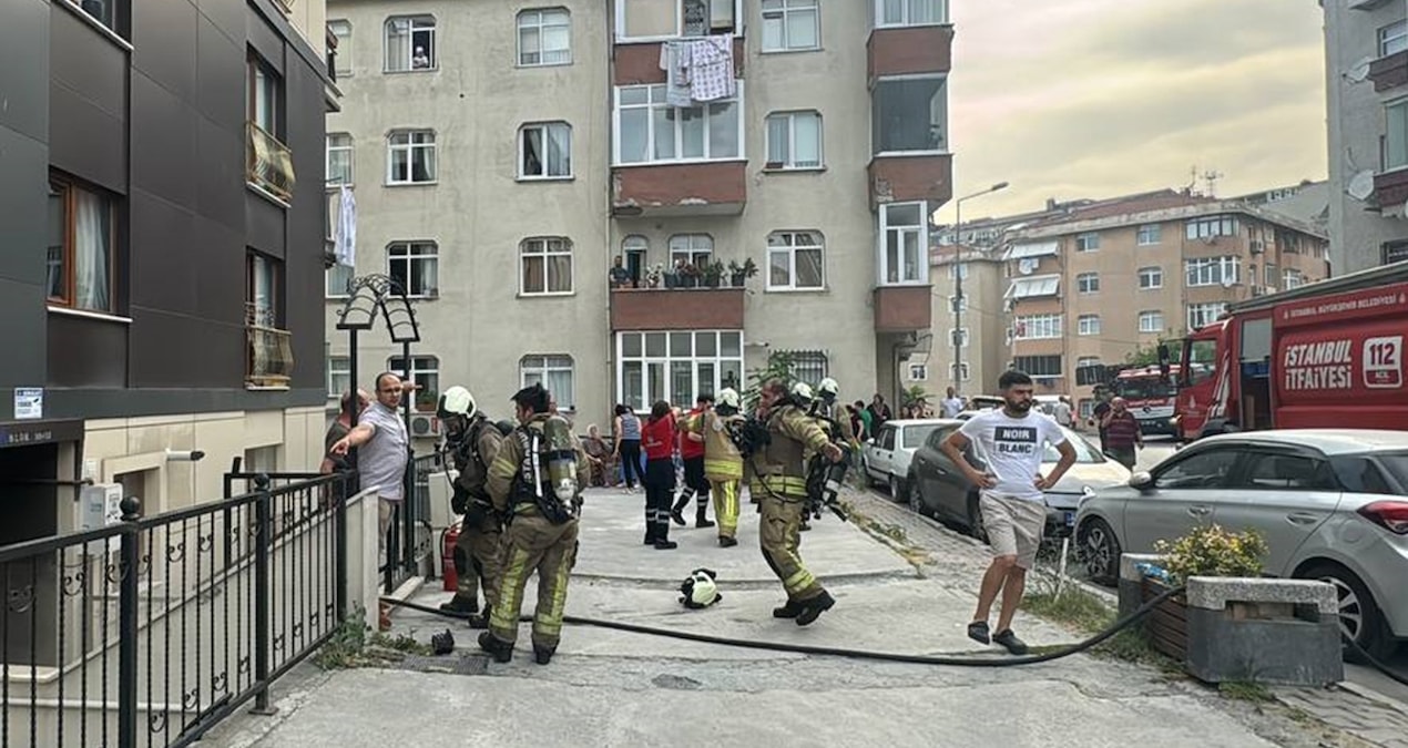 İstanbul’da yangın: 20 kişi mahsur kaldı