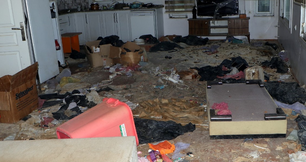 Kiracıdan geriye, kedi ölüleri ve harabe kaldı