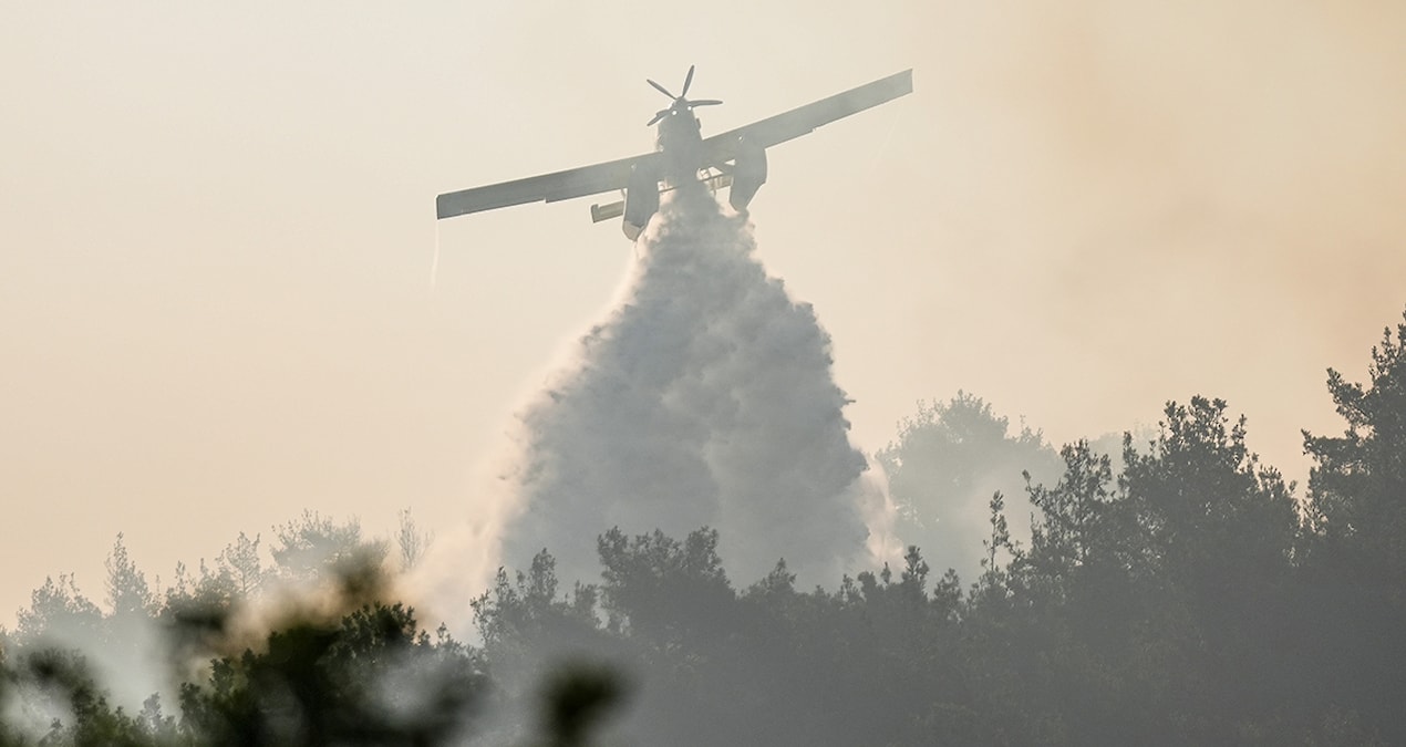 Komşuda yangın alarmı… Köyler tahliye edildi