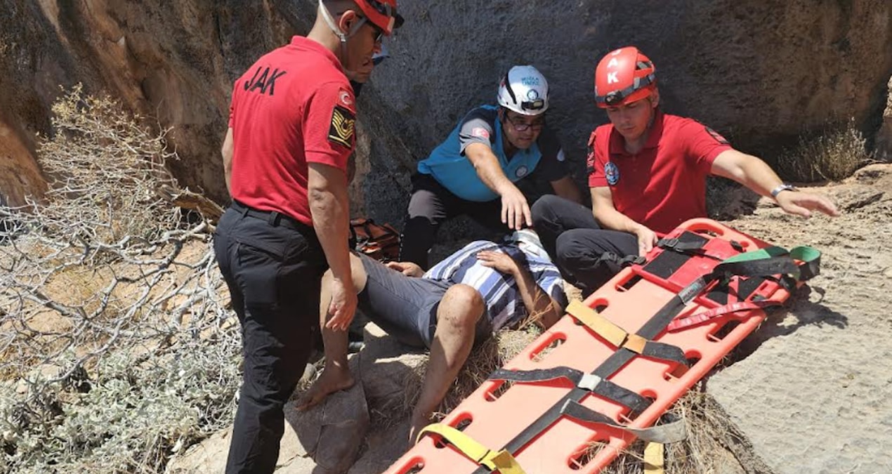 Manzara fotoğrafı çekerken uçuruma yuvarlandı