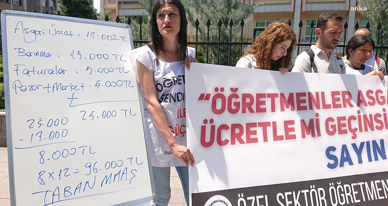 Öğretmenler nasıl geçinemediklerini bir kez de tahtada anlattı