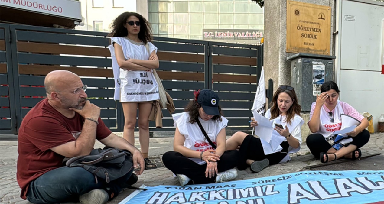 Öğretmenler sesini duyurmak için eylem yaptı