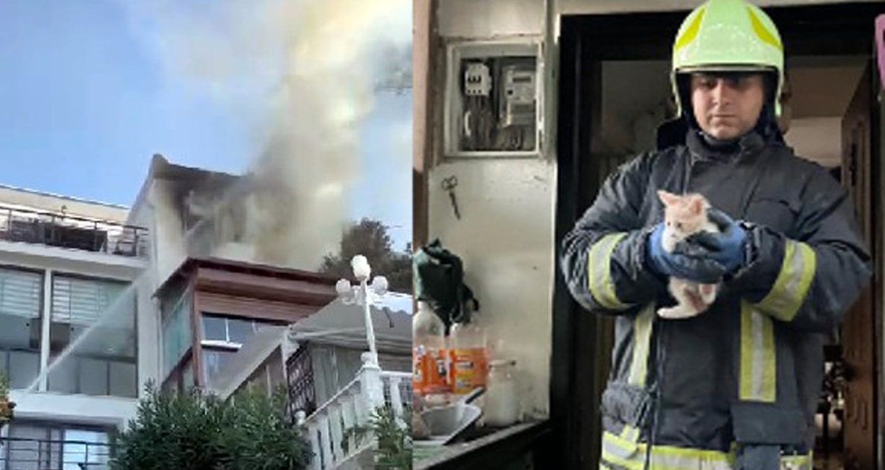 Prizde bırakılan çoğaltıcı evi yaktı