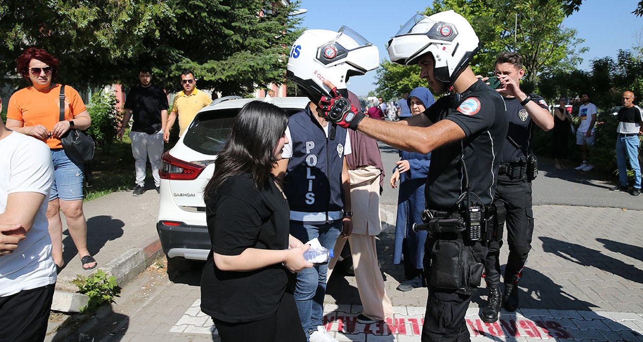 Sınav belgesini unuttu, polis yetiştirdi