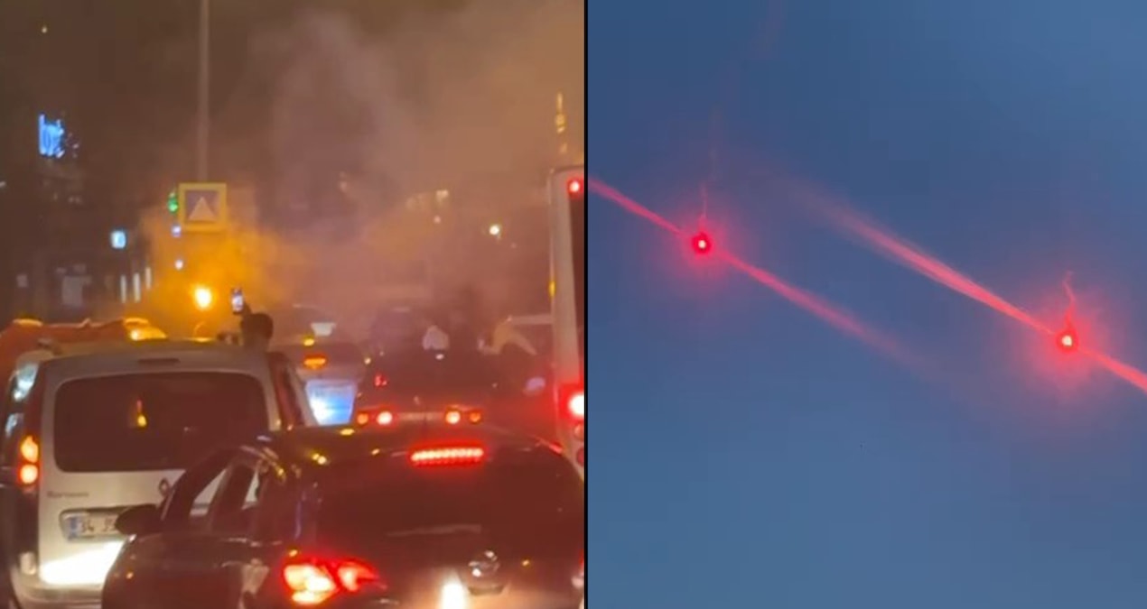 Taraftar kutlaması ormanı yaktı