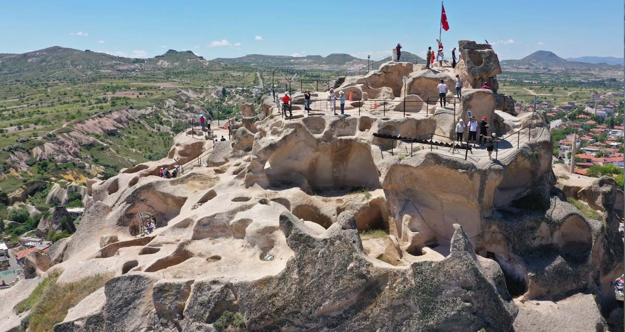 Uçhisar Kalesi beş ayda 92 bin ziyaretçiyle rekor kırdı