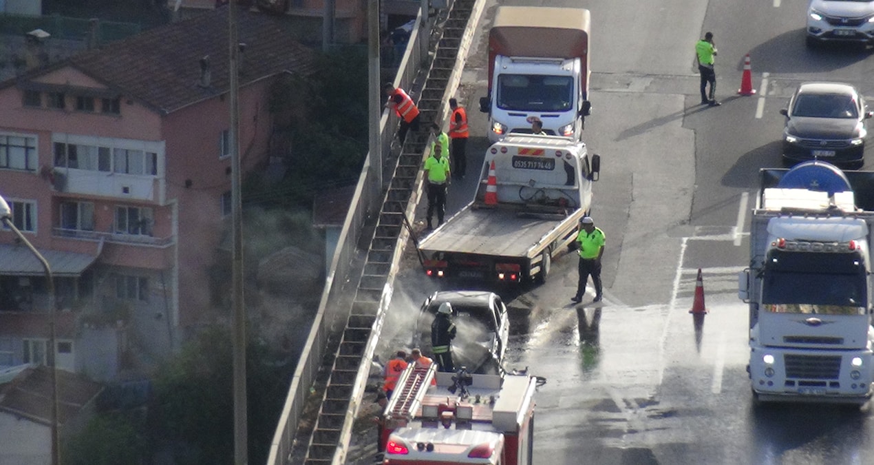 TEM’de kaza: Uzun araç kuyrukları oluştu