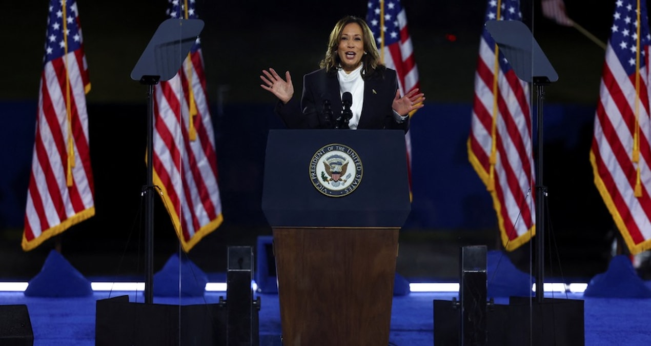 Kamala Harris’e Gazze protestosu