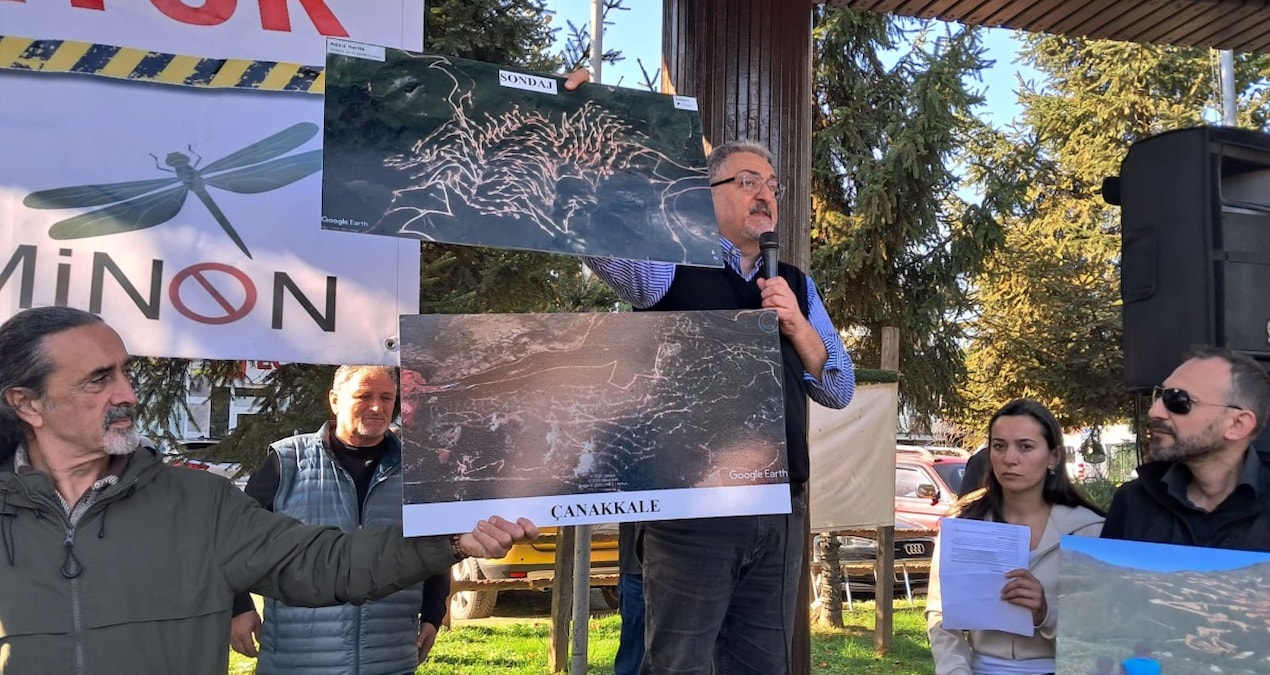 AKP’li Başkan, halkla el ele Cengiz madenine direniyor