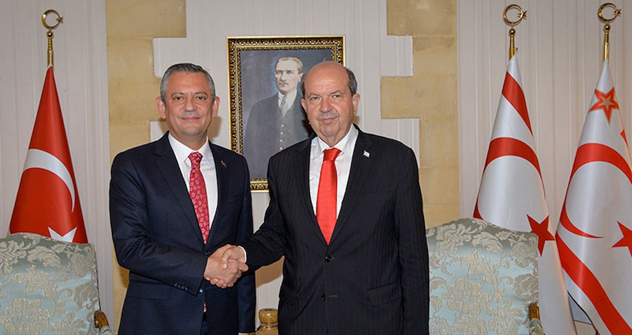 CHP lideri Özel’den KKTC Cumhurbaşkanı Tatar’a ziyaret
