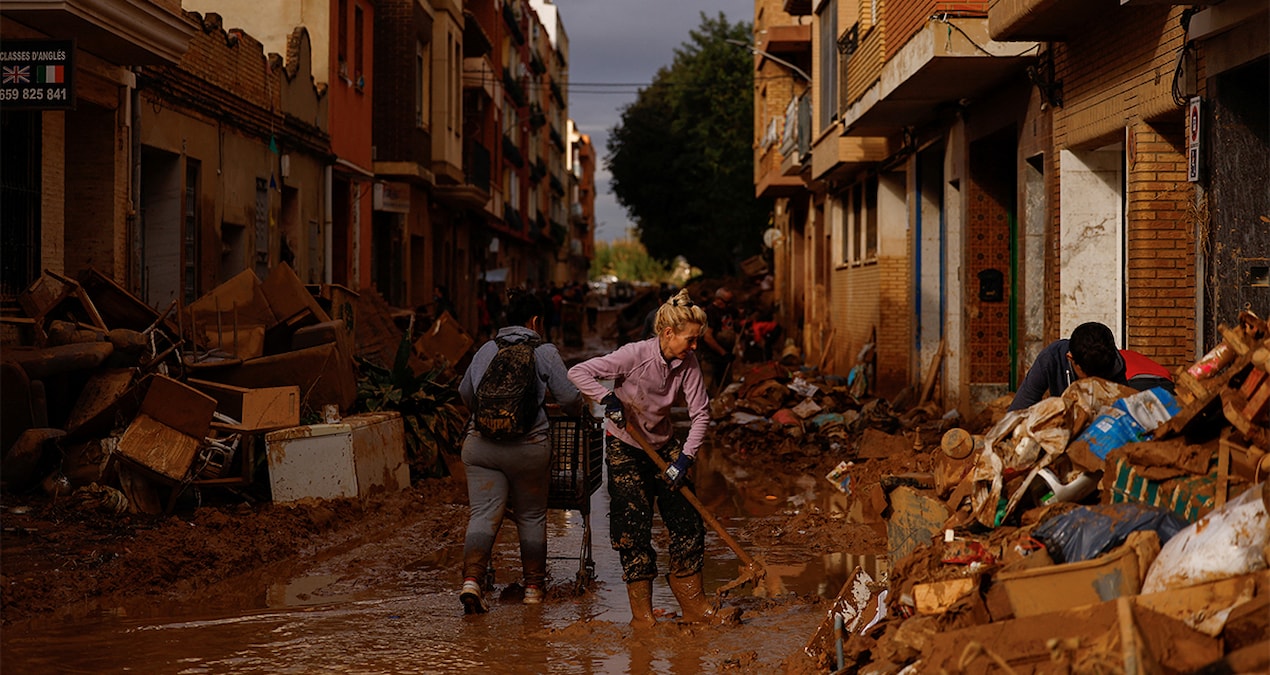 Felaketi yaşayan İspanya yine sellerle boğuşuyor