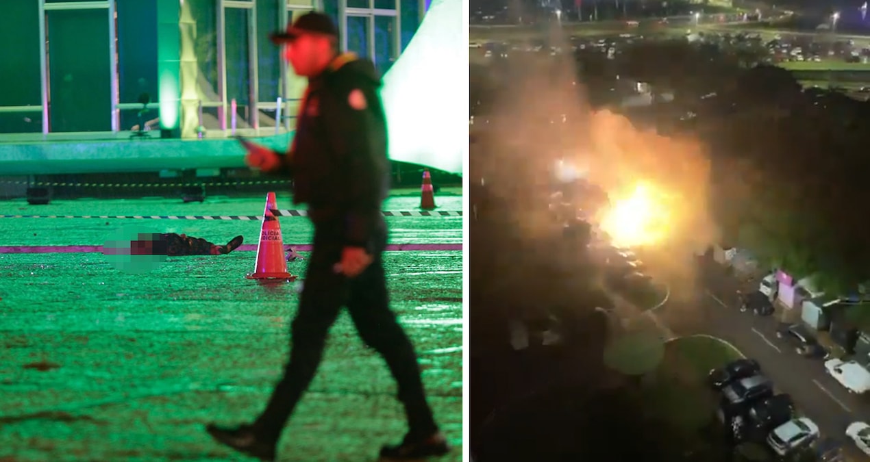 Filme özendi, Yüksek Mahkeme’ye attığı bombayla kendini patlattı