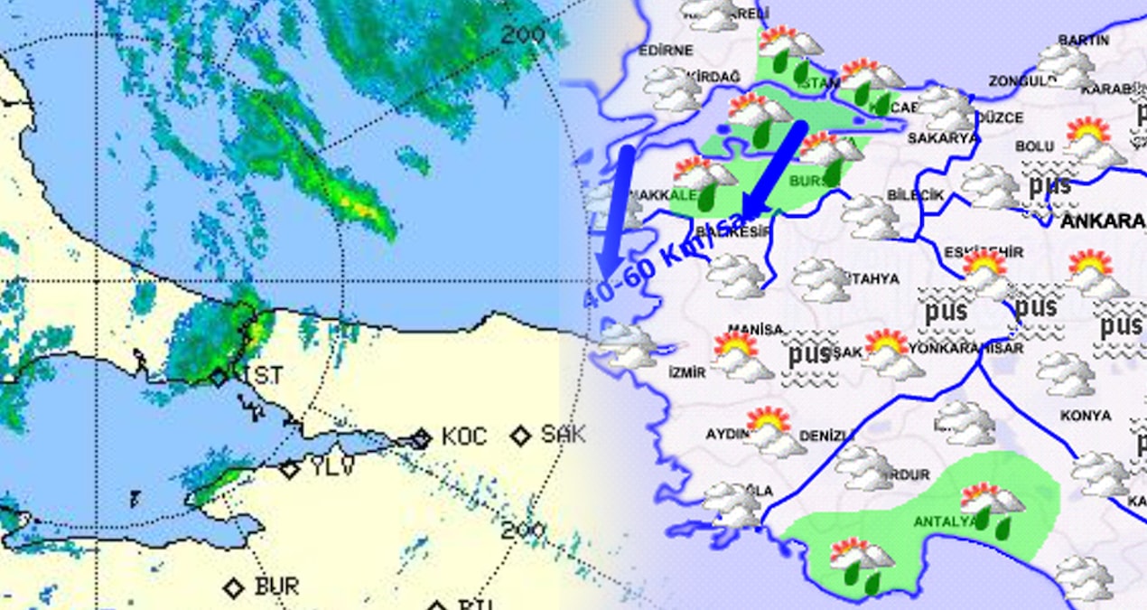Meteoroloji radarında görüldü, İstanbul resmen ikiye bölündü!